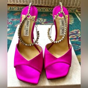 Jimmy Choo Saeda 100 Embellished Heeled Sandals